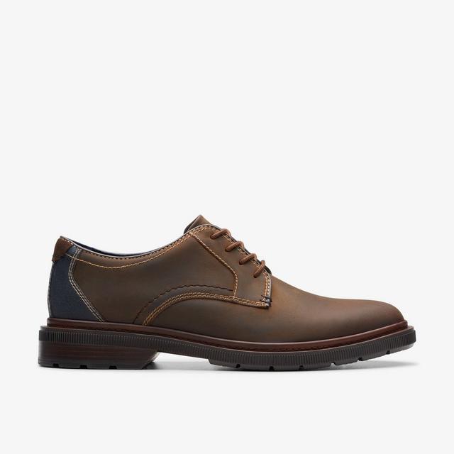 Clarks Hombres Burchill Derby Cuero De Cera De Abejas Burchill Derby