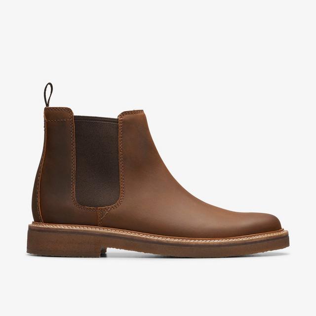Clarks HOMBRES Clarkdale Easy Cuero Marrón Encerado Clarkdale Easy