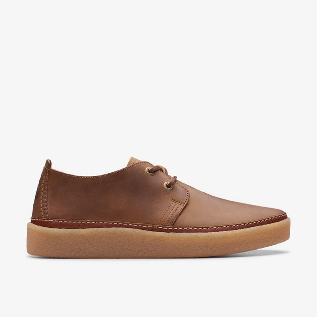 Clarks HOMBRES Clarkwood Low Cuero Marrón Encerado Clarkwood Low