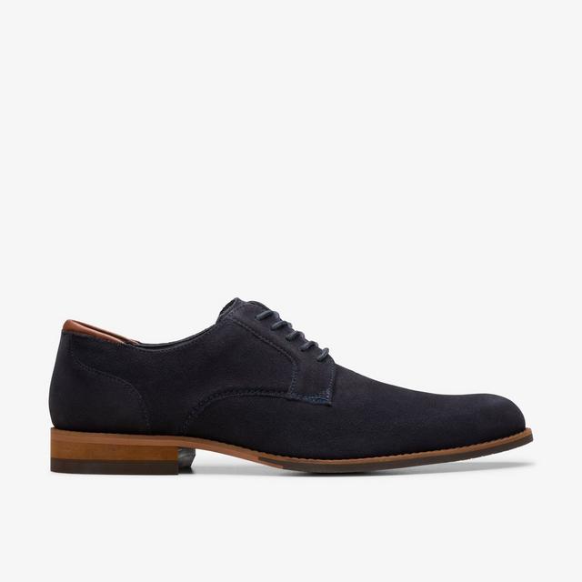 Clarks HOMBRES CraftArlo Lace En Ante Azul Marino CraftArlo Lace