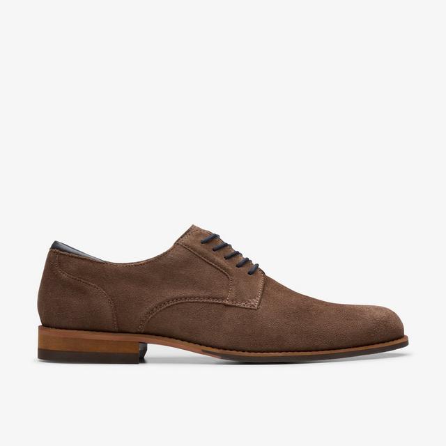 Clarks HOMBRES CraftArlo Lace En Ante Marrón CraftArlo Lace