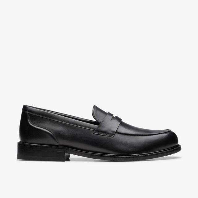 Clarks HOMBRES CraftArlo Lo en cuero negro CraftArlo Lo
