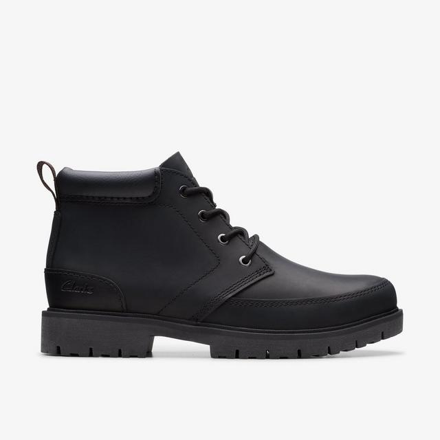 Clarks HOMBRES Rossdale Mid Cuero Negro Rossdale Mid