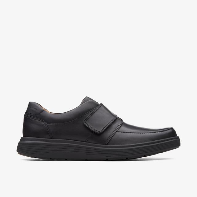 Clarks HOMBRES Un Abode Strap Cuero Negro Un Abode Strap