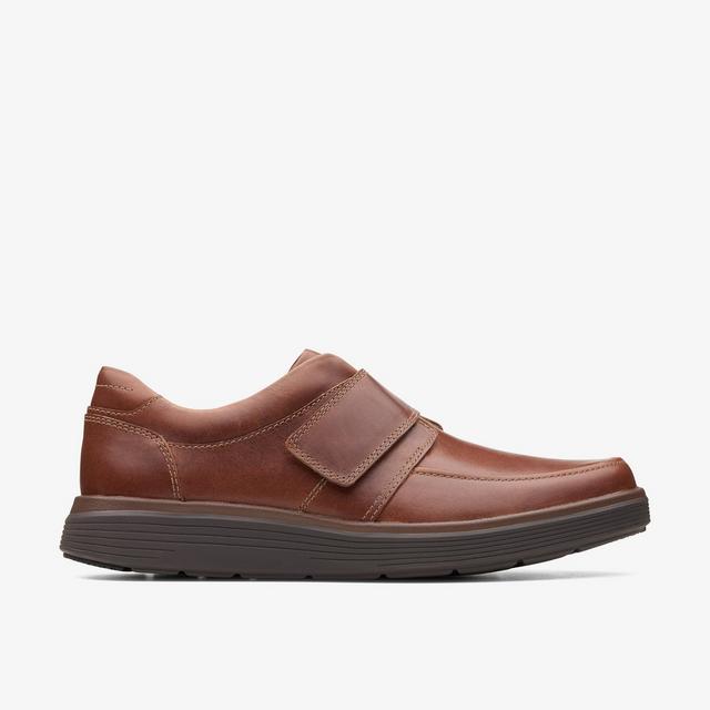 Clarks HOMBRES Un Abode Strap Cuero tostado oscuro Un Abode Strap