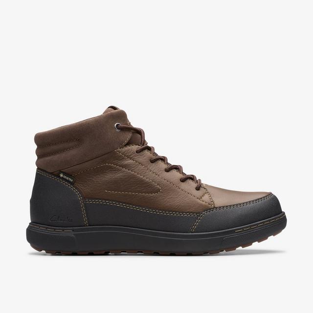 Clarks Mapstone Hi Gore-Tex Marrón Oscuro Con Forro Cálido Botas