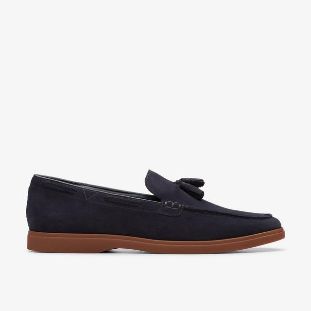 Clarks Mocasín Torford Azul Marino de Ante Torford Tassel