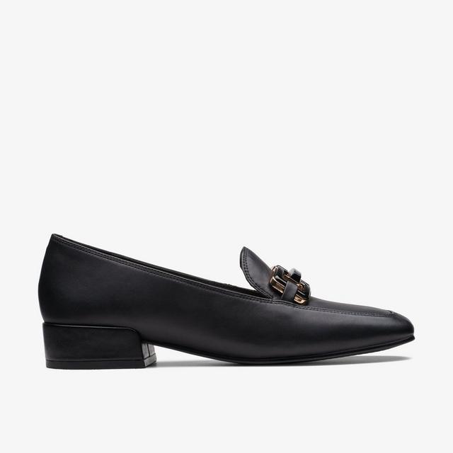 Clarks Mocasines de cuero negro para mujer Seren 30 Easy