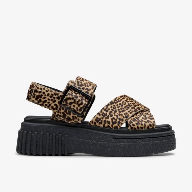 Clarks MUJERES Evamar Wish con estampado de leopardo Evamar Wish