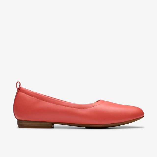 Clarks MUJERES Fawna Soft En Cuero Color Coral Fawna Soft