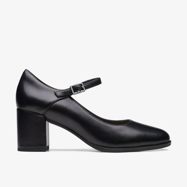 Clarks MUJERES Freva55 Strap Cuero Negro Freva55 Strap