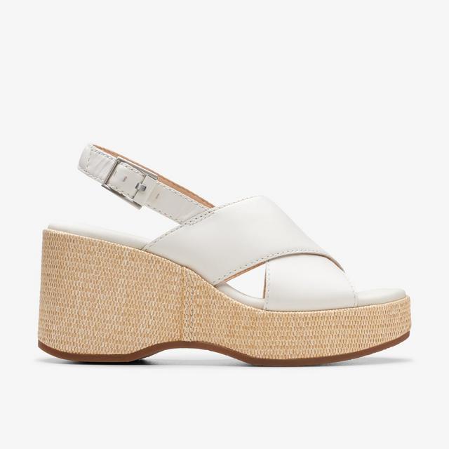 Clarks MUJERES Manon Wish Cuero Blanco Roto Manon Wish
