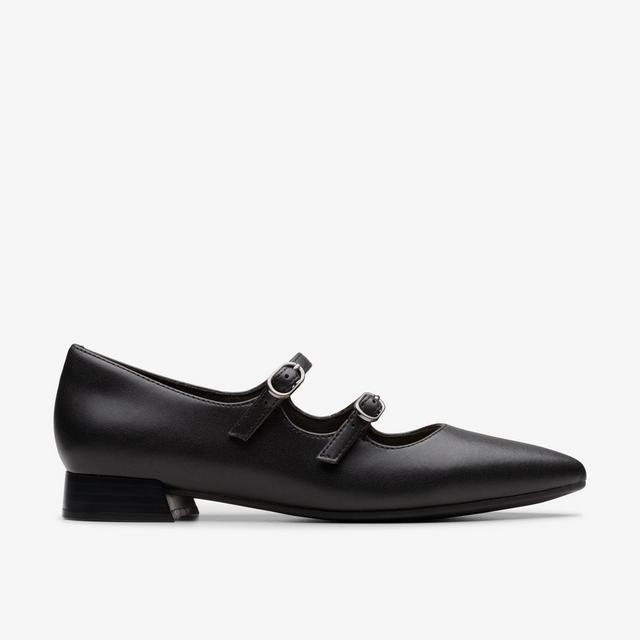 Clarks MUJERES Natalyn Lane en cuero negro Natalyn Lane