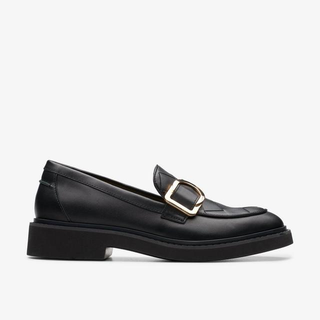 Clarks MUJERES Splend Penny Cuero Negro Splend Penny