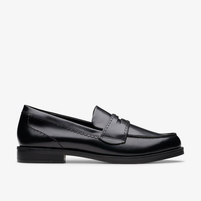 Clarks MUJERES Straven Edge en cuero negro Straven Edge