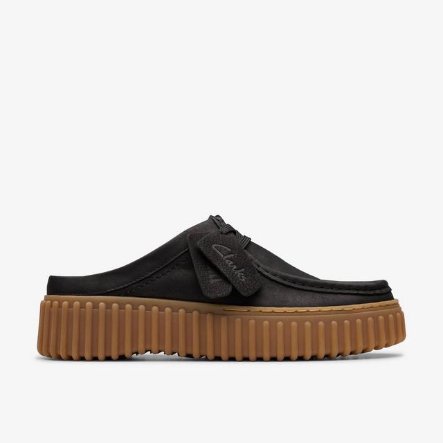 Clarks MUJERES Torhill Mule En Piel De Nobuk Negra Torhill Mule