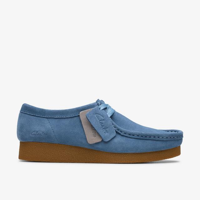 Clarks MUJERES Zapatilla Wallabee EVO en ante azul Wallabee EVO Shoe
