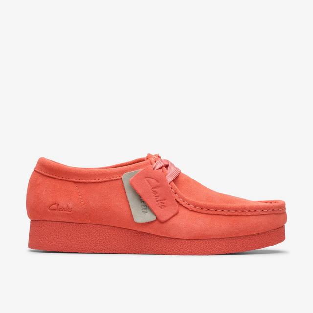 Clarks MUJERES Zapatilla Wallabee EVO En Ante Color Coral Wallabee EVO Shoe