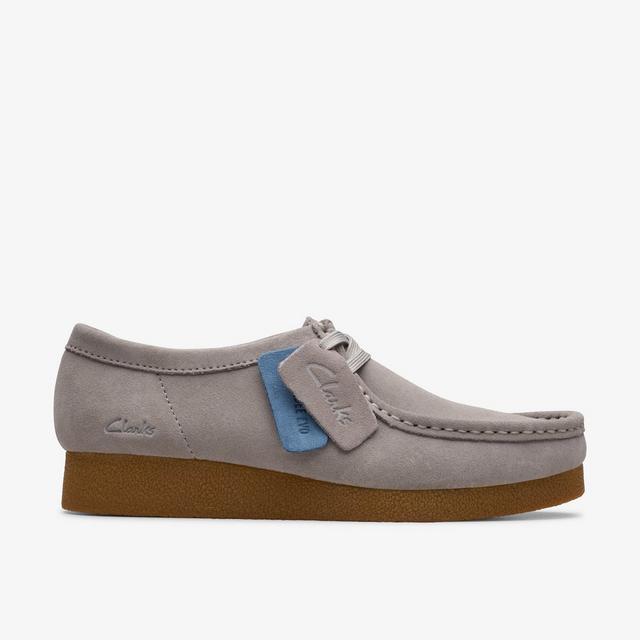 Clarks MUJERES Zapatilla Wallabee EVO en ante gris oscuro Wallabee EVO Shoe