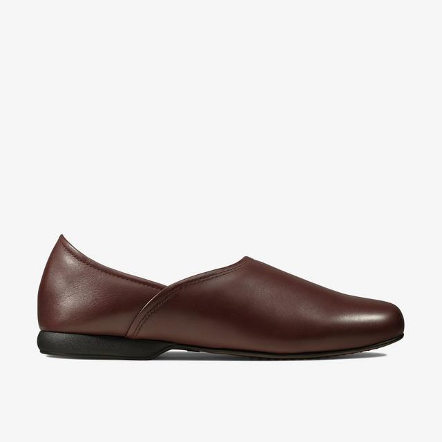 Clarks Zapatillas De Cuero Burdeos Para Hombre Harston Elite