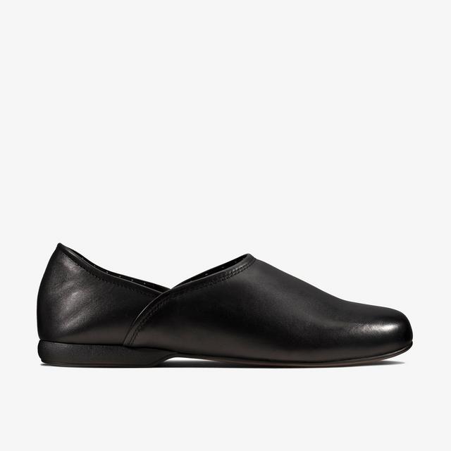Clarks Zapatillas de cuero negro para hombre Harston Elite