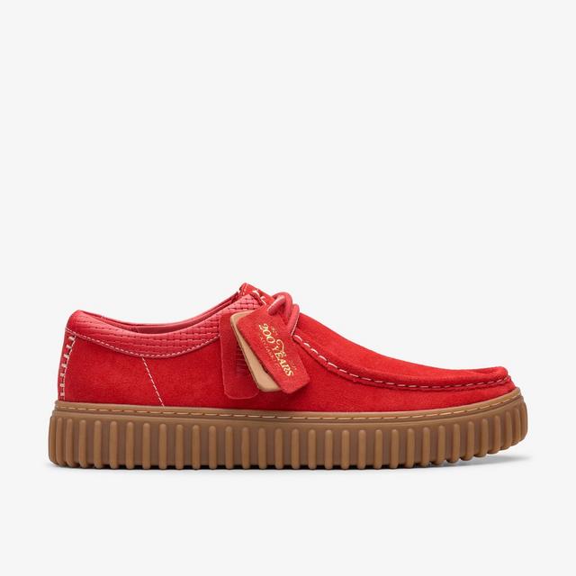 Clarks Zapato para hombre Torhill Lo de ante rojo Ninguno