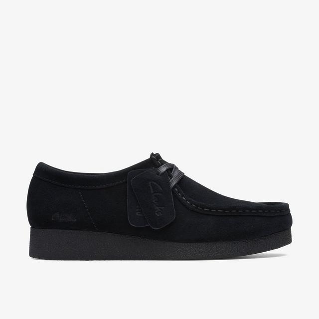 Clarks Zapato Wallabee EVO para mujer en ante negro WallabeeEVOSh