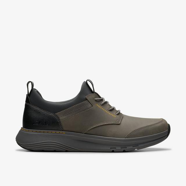 Clarks Zapatos de cuero gris Motion Trek EZ para hombre