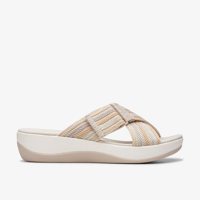 Clarks Zapatos de mujer Arla Wave Beige Combinado Arla Wave