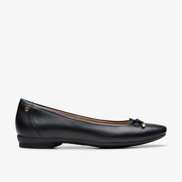 Clarks Zapatos de tacón de cuero negro para mujer Candra Light
