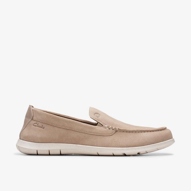 Clarks Zapatos Flexway Step Para Hombre De Gamuza Color Arena