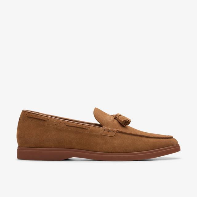 Clarks Zapatos Para Hombre Torford Tassel De Ante Color Cola Torford Tassel