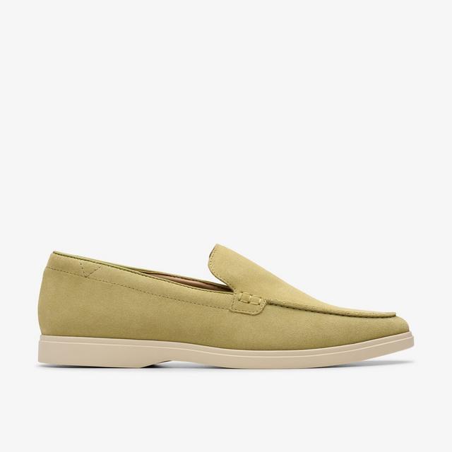 Clarks Zapatos Sin Cordones De Ante En Color Salvia Para Hombre Torford Easy