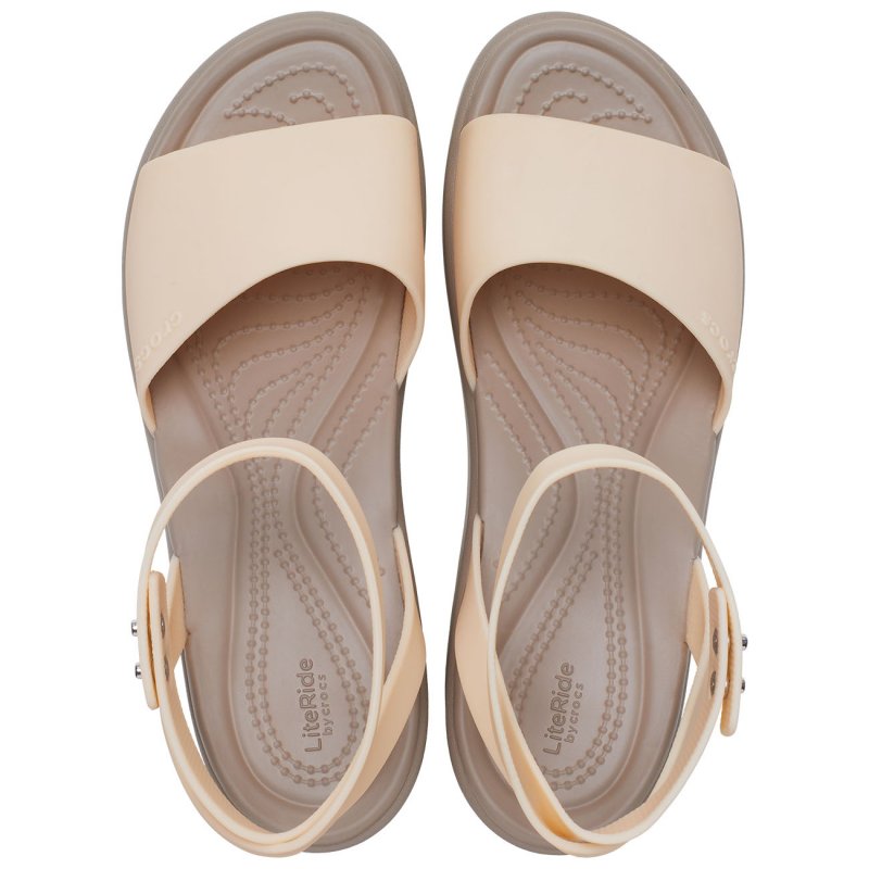 Crocs Sandalias Con Cuña De Mujer Brooklyn Strap W