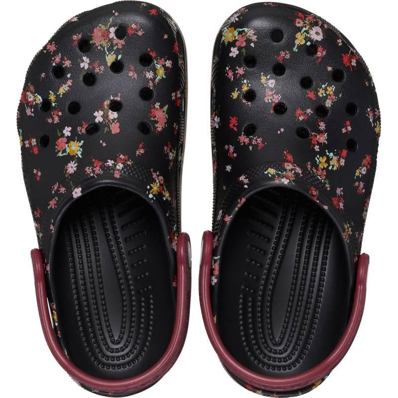 Crocs Zuecos De Niños Classic Ditsy Floral K