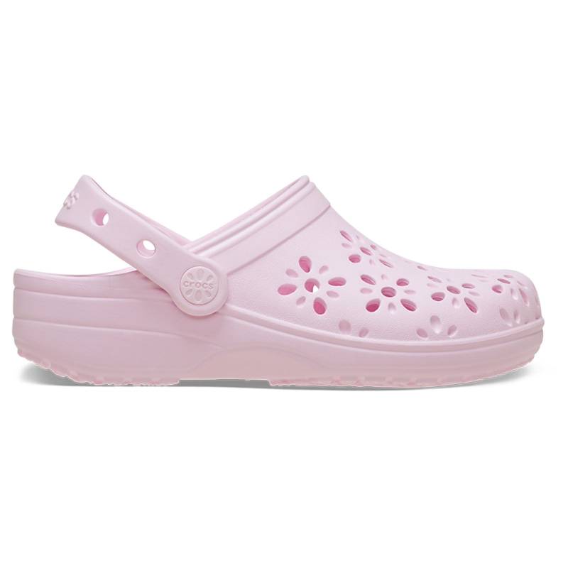 Crocs Zuecos de niños Classic floral cut out K