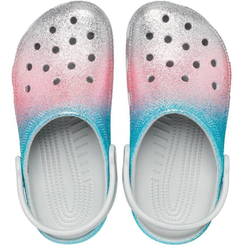 Crocs Zuecos De Niños Classic Glitter K