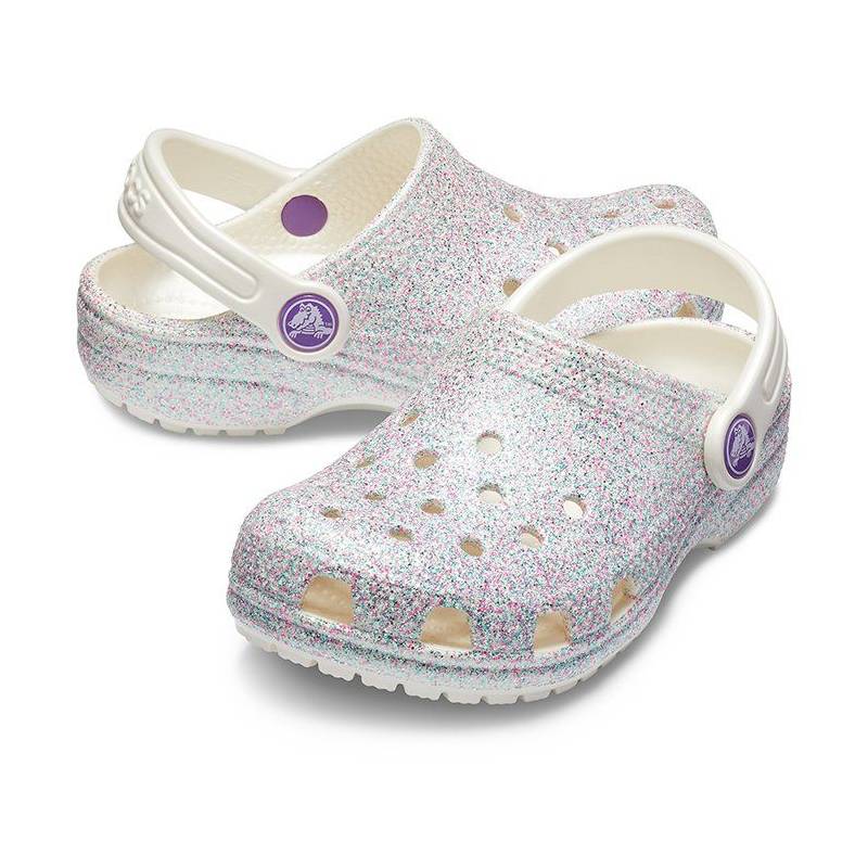 Crocs Zuecos De Niños Classic Glitter T