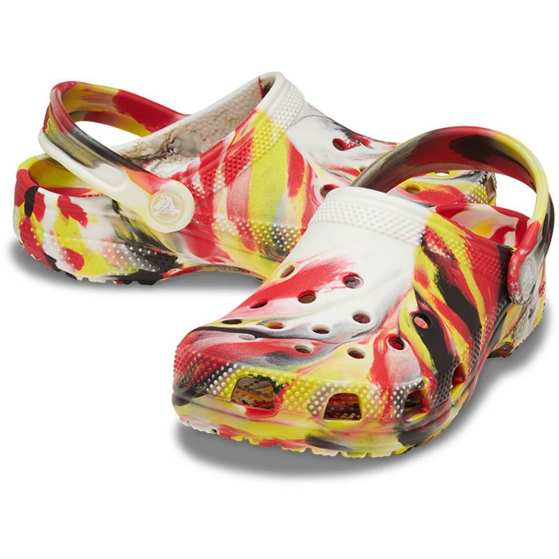 Crocs Zuecos De Niños Classic Glow Marbled K