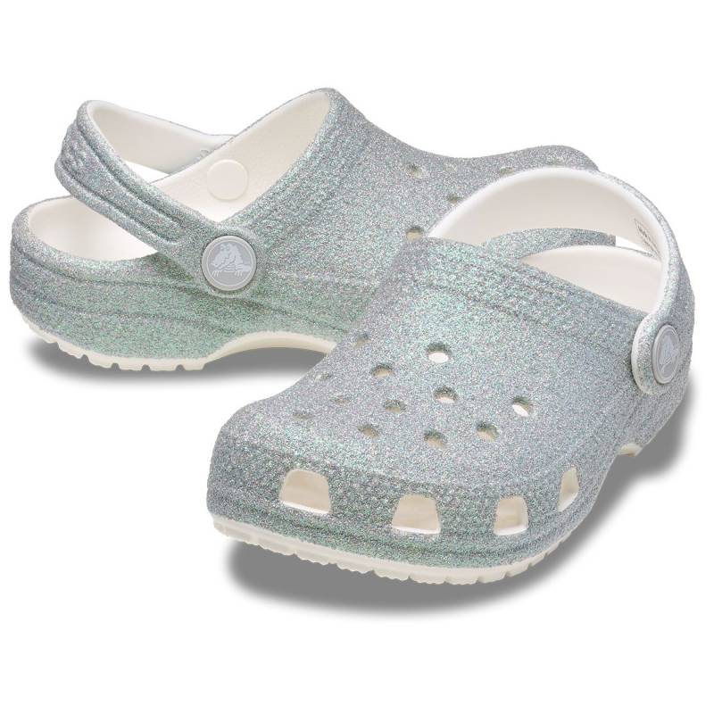 Crocs Zuecos De Niños Classic Iridescent Glitter T