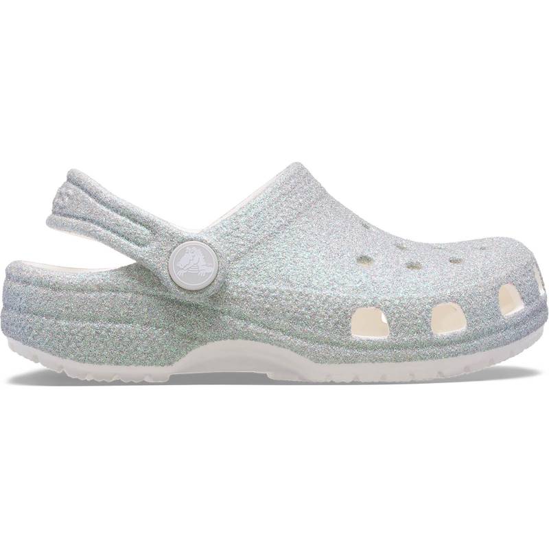 Crocs Zuecos de niños Classic Iridescent Glitter T