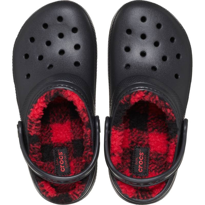 Crocs Zuecos De Niños Classic Lined Buff Check K