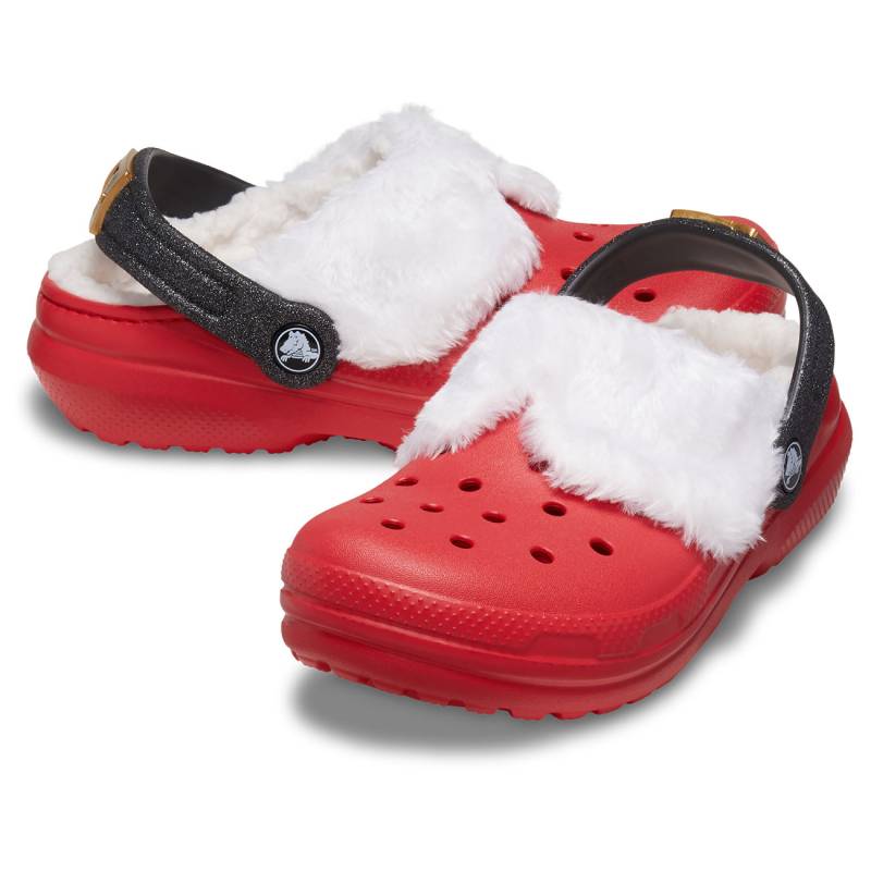 Crocs Zuecos De Niños Classic Lined Santa Clog T
