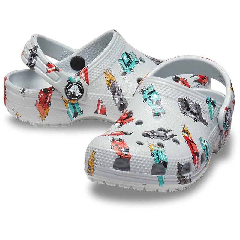 Crocs Zuecos De Niños Classic Race Cars Graphic T