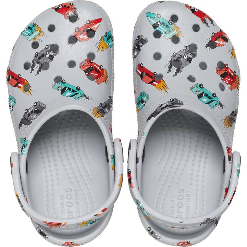 Crocs Zuecos De Niños Classic Race Cars Graphic T