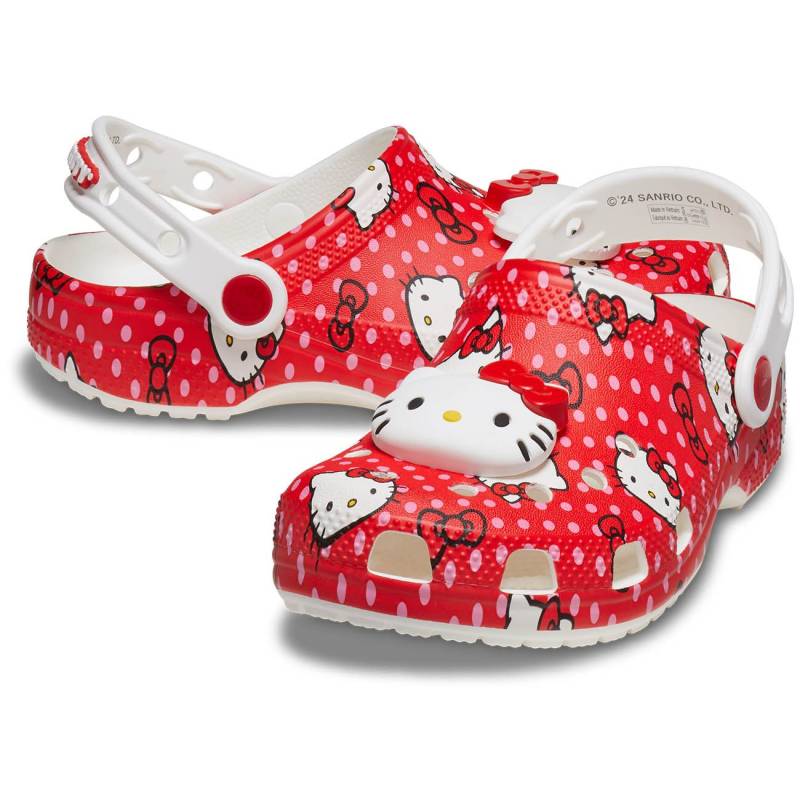 Crocs Zuecos De Niños Hello Kitty Red Classic T