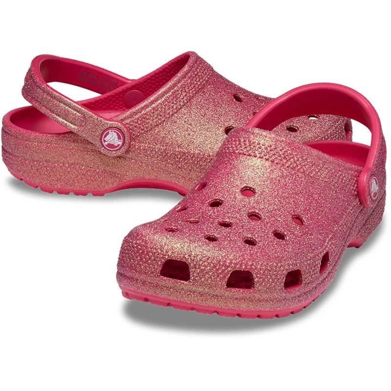 Crocs Zuecos Unisex Classic Iridescent Glitter U