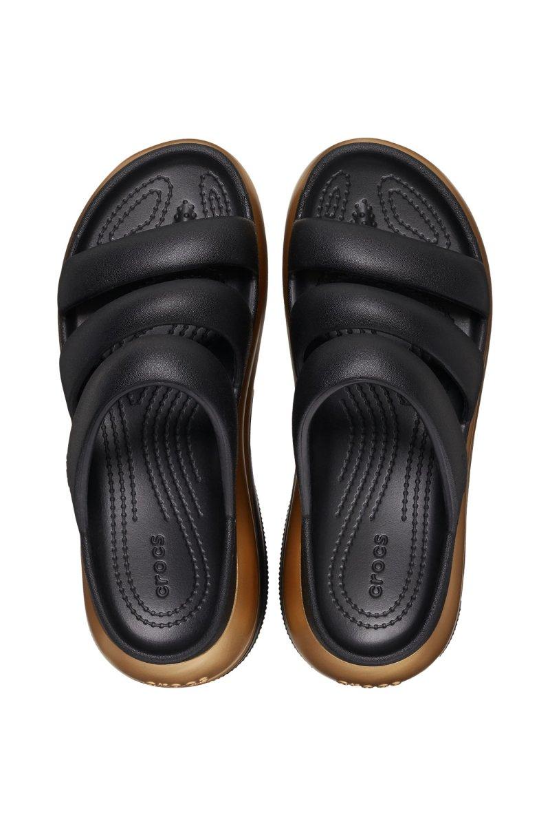 Crocs Sandalias Slide Unisex Mega Crush Metallic Triple Strap U