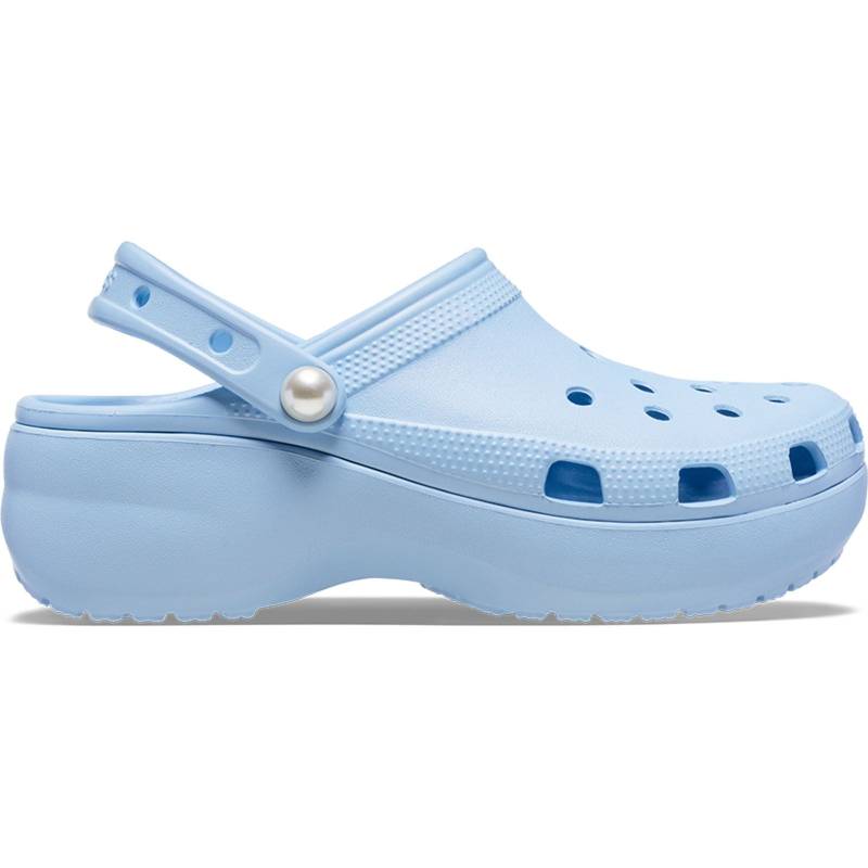 Crocs Zuecos de mujer con plataforma Classic Pearl W