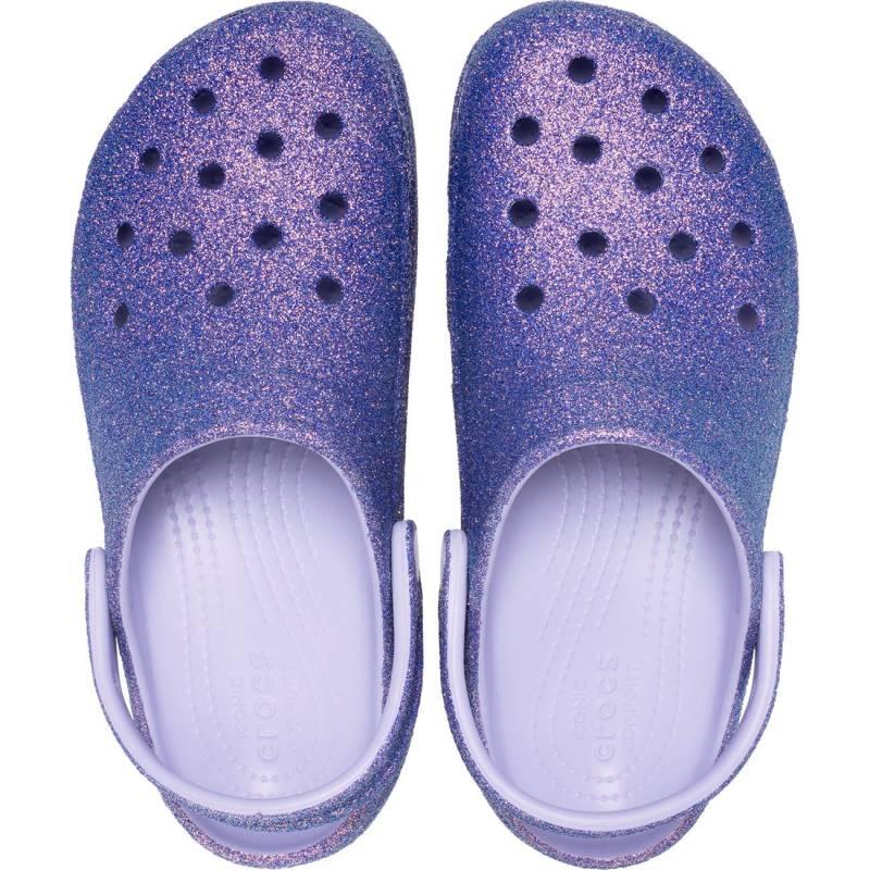 Crocs Zuecos De Mujer Con Plataforma Iridiscente Glitter W